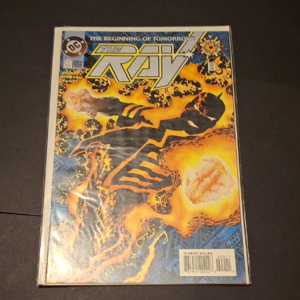 DC The Ray Comic with Fiery Orange and Black Cover